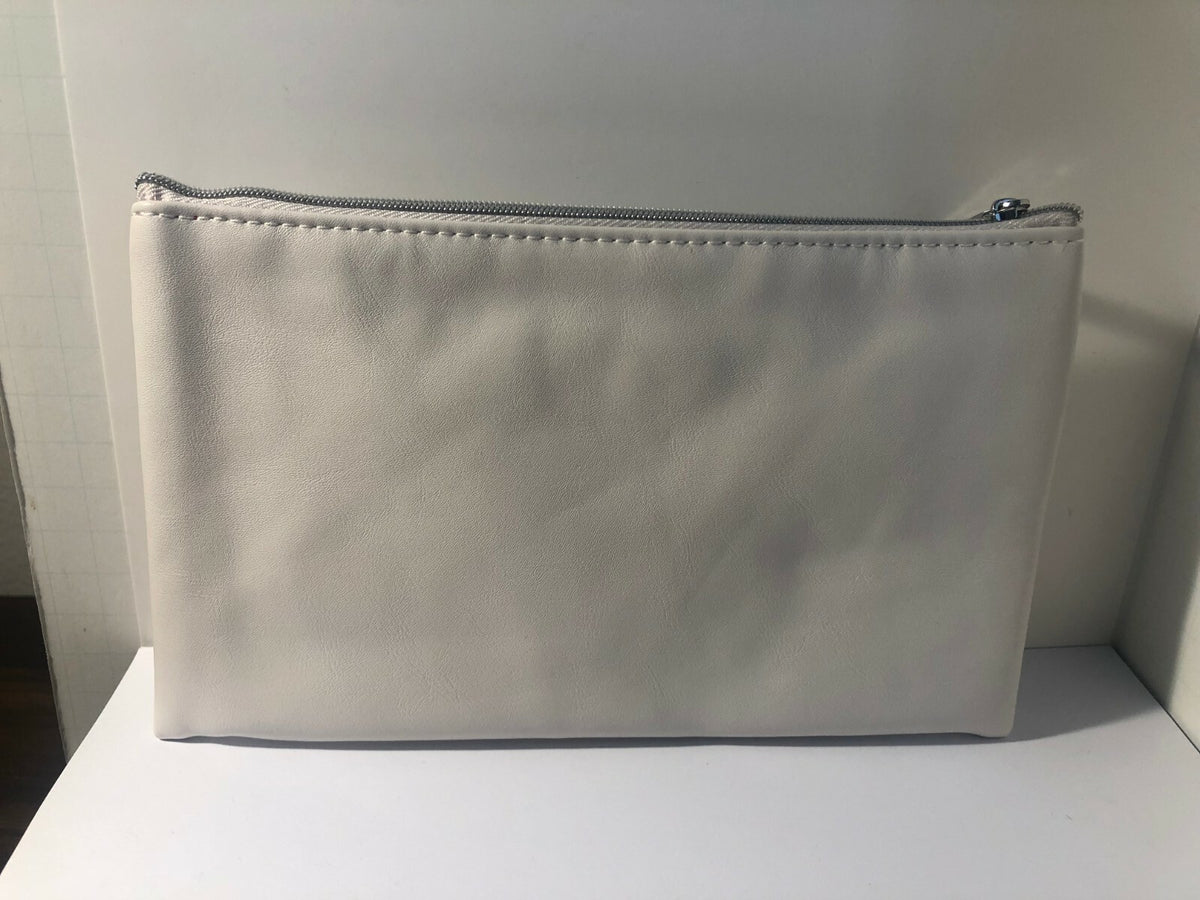 Vinyl Makeup Bag - Keep It FRESH Cosmetic Travel Organizer 8.25x5 Inches
