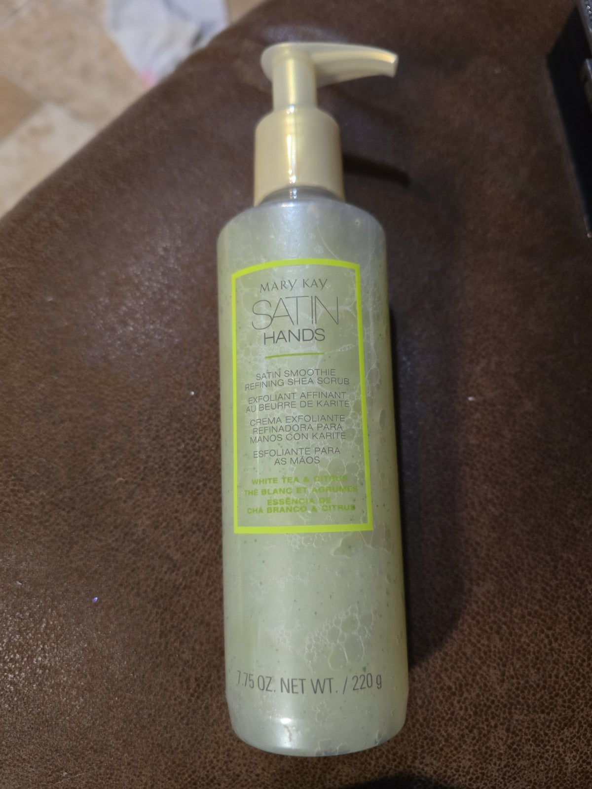 Mary Kay Satin Hands White Tea Citrus Smoothie Refining Shea Scrub New