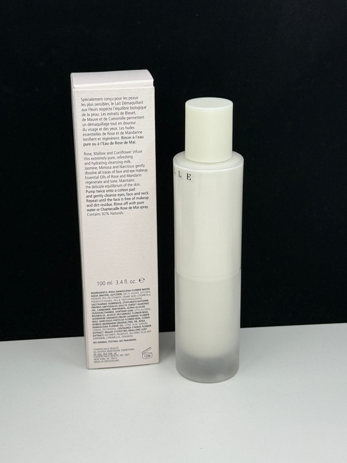 Flower Infused Cleansing Milk - Hydrating Facial Cleanser 3.4 oz / 100 ml