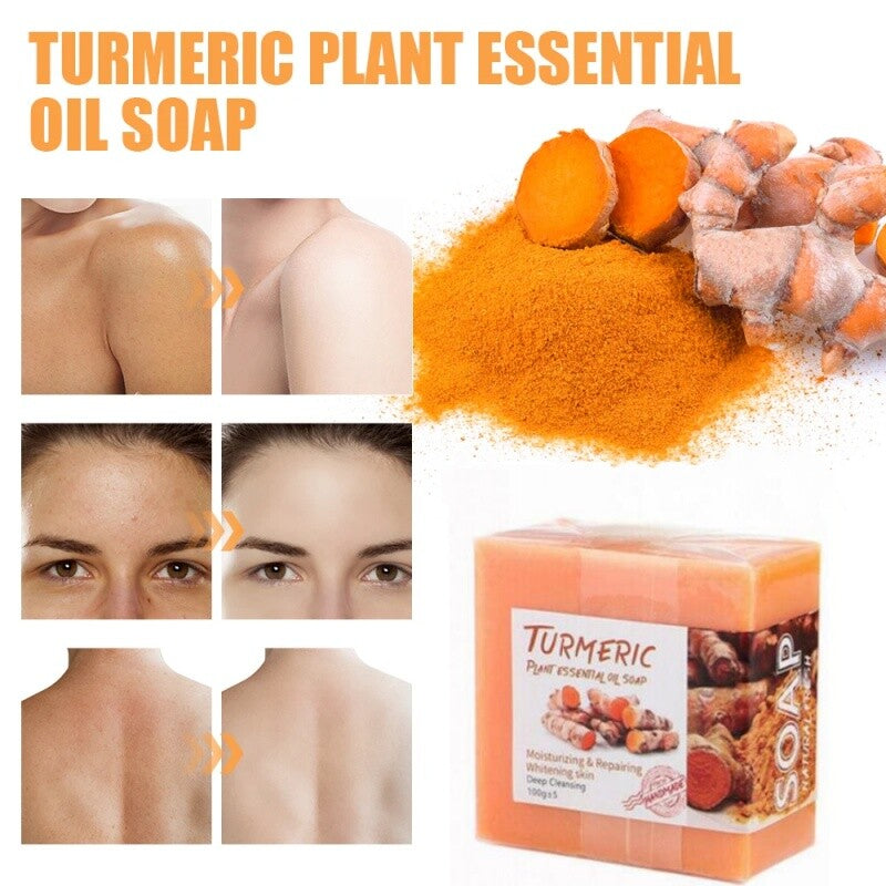Turmeric & Ginger Natural Soap for Skin Brightening and Spot Removal - 100g