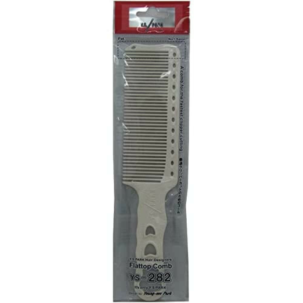 YS Park 282 Comb - White, Made in Japan, Hair Styling Tool