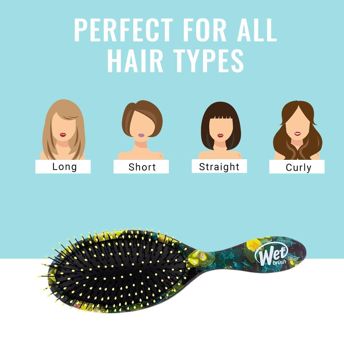 Detangler Hairbrush with Ultra-Soft IntelliFlex Bristles for Tangles and Knots