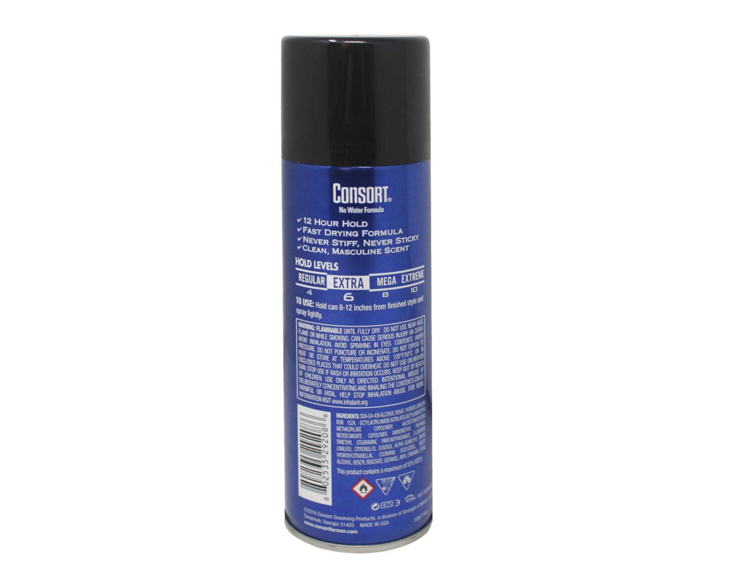 Men's Extra Hold Hair Spray Aerosol - 8.3 oz Pack of 5, Fast Drying, Natural Finish