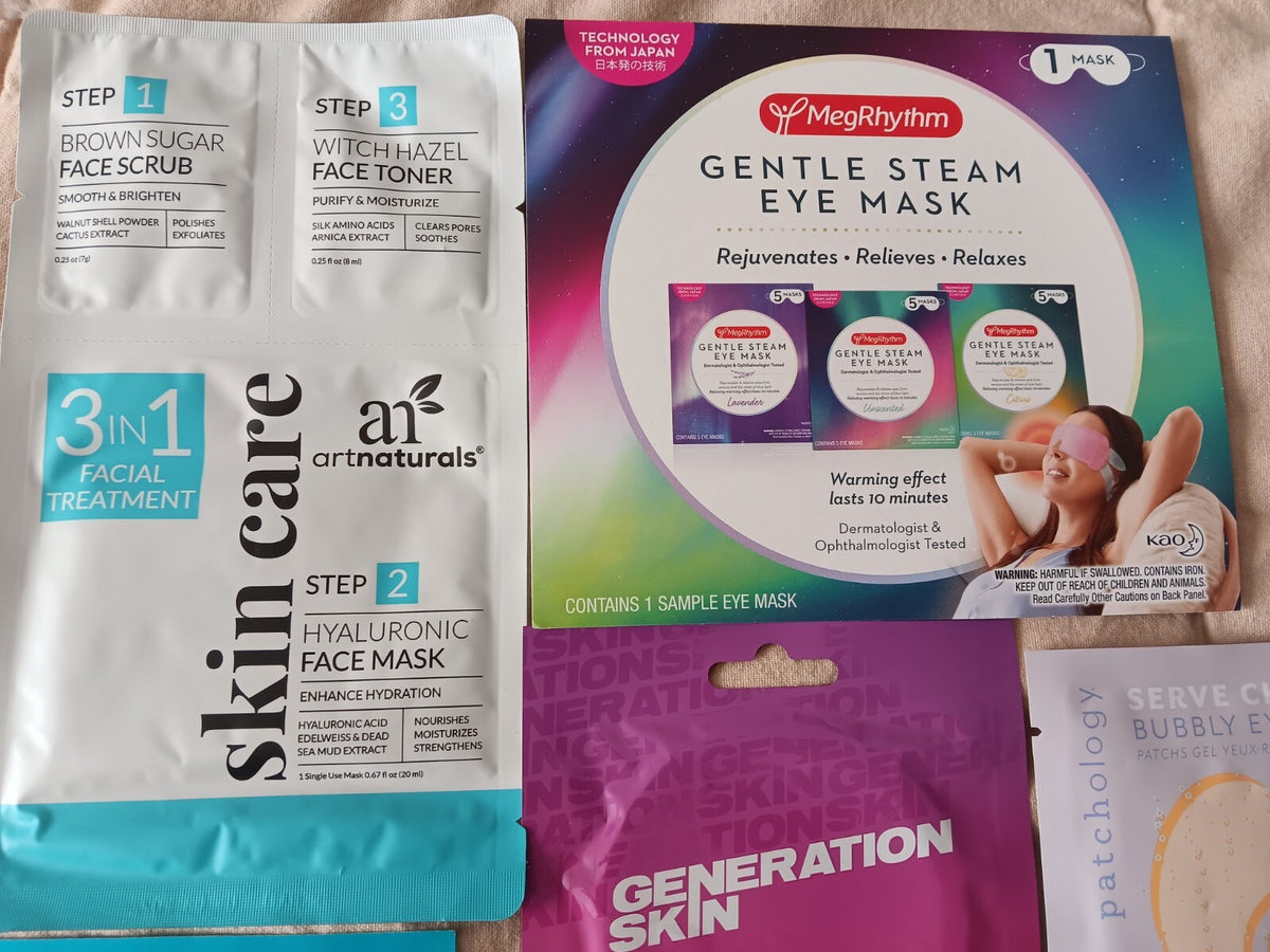 Beauty Face & Eye Masks Gel Scrub Lot - 7 Assorted