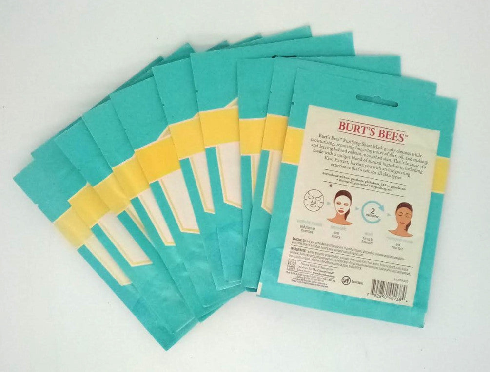 Purifying Face Mask with Kiwi Extract, 10-Pack