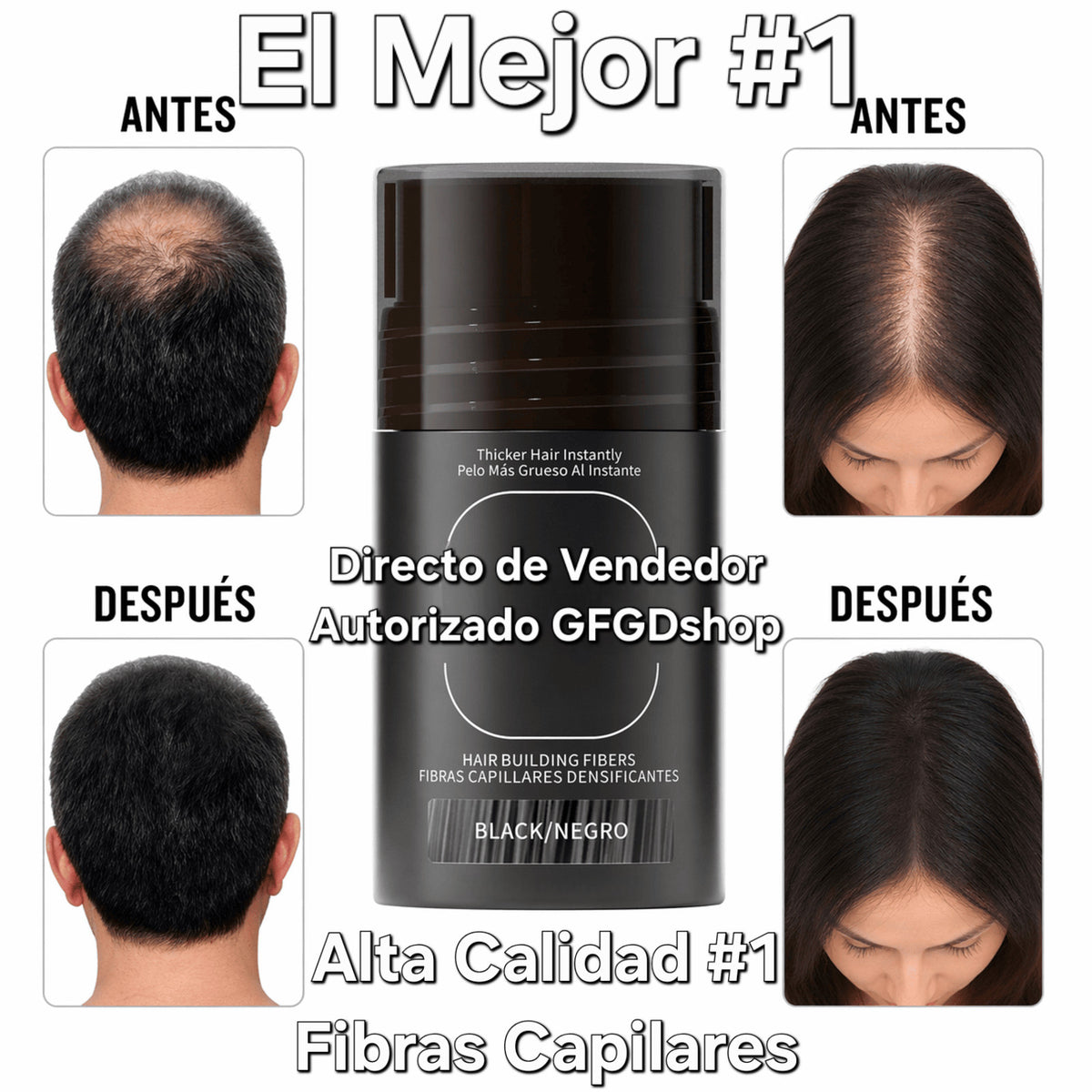 Hair Thickening Fibers for Thinning Hair - Men & Women