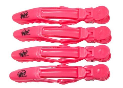 WET BRUSH PRO BIG MOUTH CLIPS 4 PACK PINK NEW R