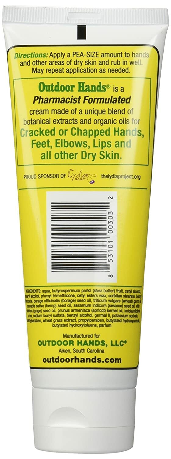 Hand Cream for Dry, Cracked Hands - 3.4 oz
