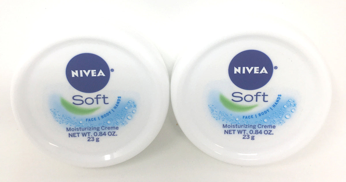 NIVEA Soft body face hand moisturizing Cream 0.84 oz Each pack of 2