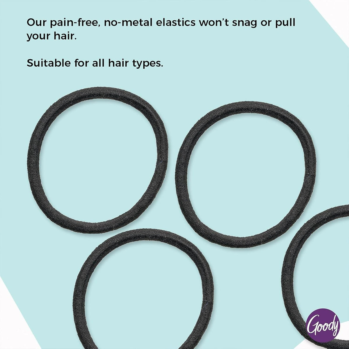 30 Count Ouchless Hair Elastics - No Pull, Damage-Free Hold for All