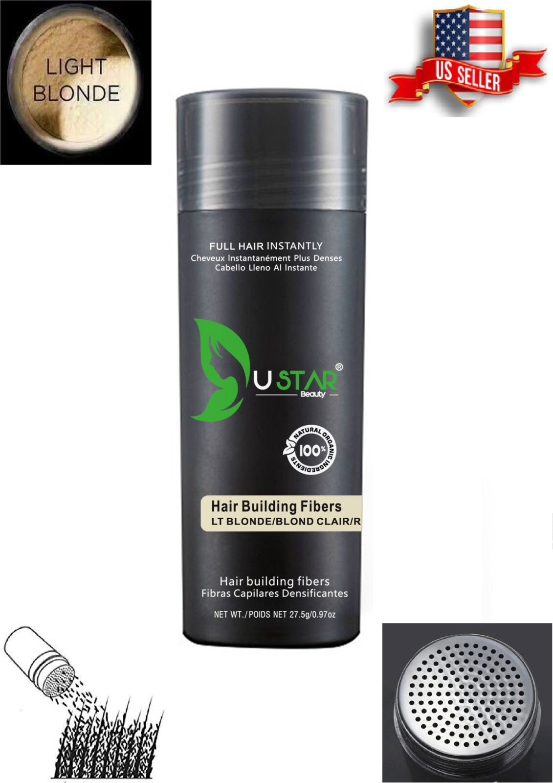 Hair Building Fibers Keratin Concealer 27.5g