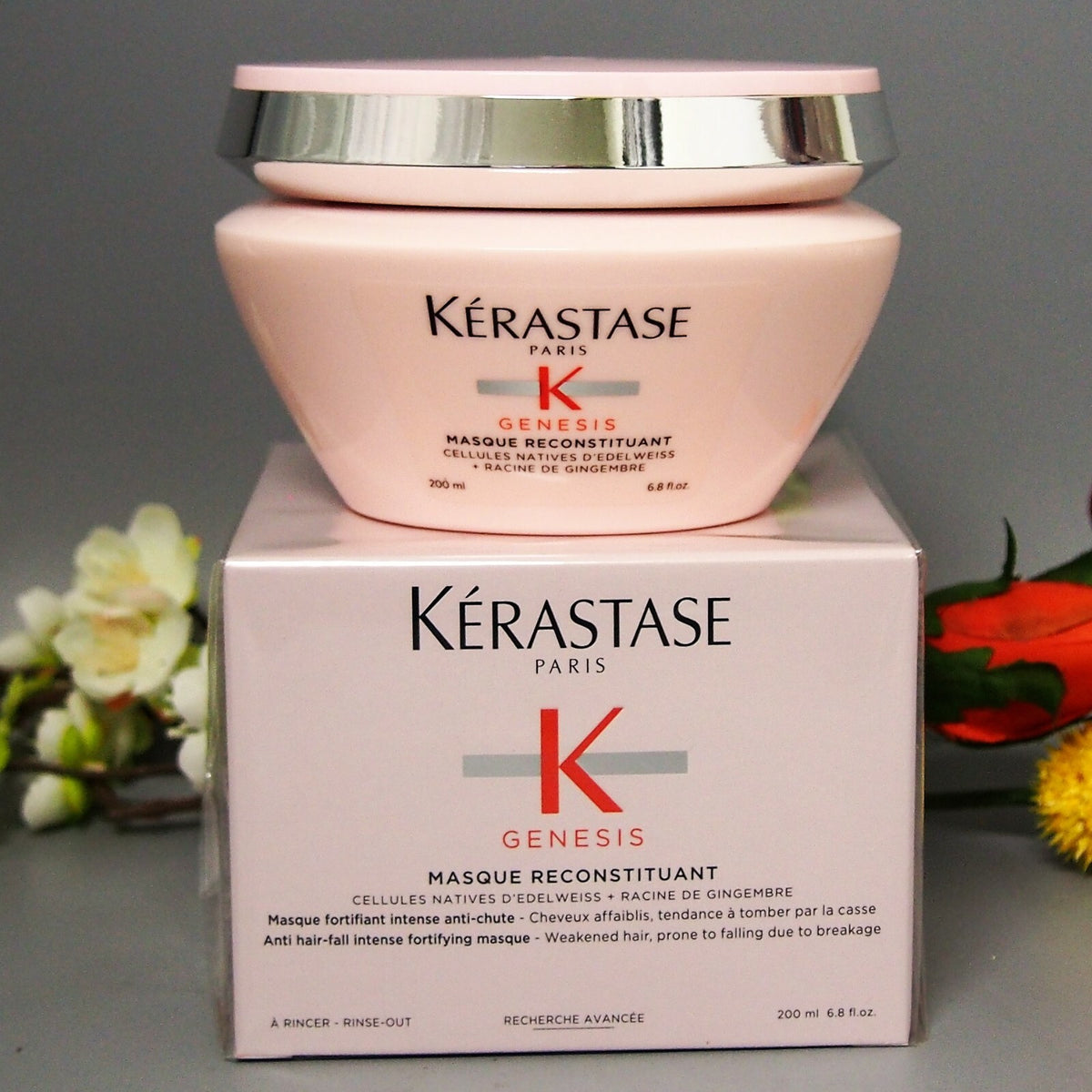 Kerastase Genesis Masque Reconstituant Hair Mask 200ml - Anti-Hair Fall Nourishing Treatment