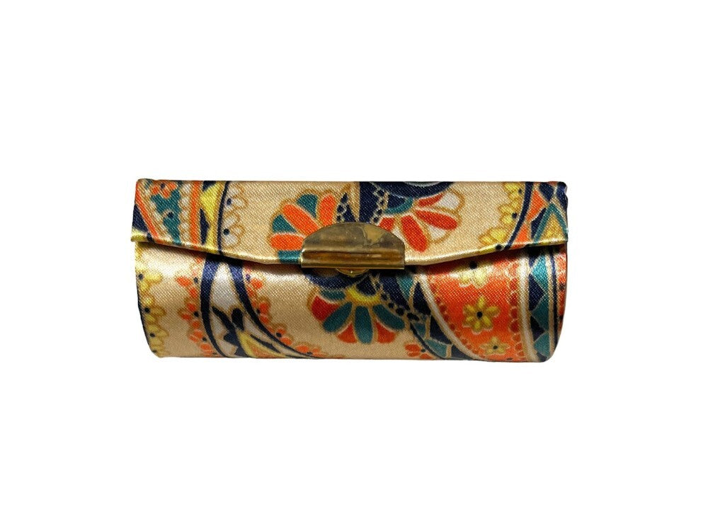 Colorful Lipstick Case Holder with Mirror - Compact Travel Makeup Storage