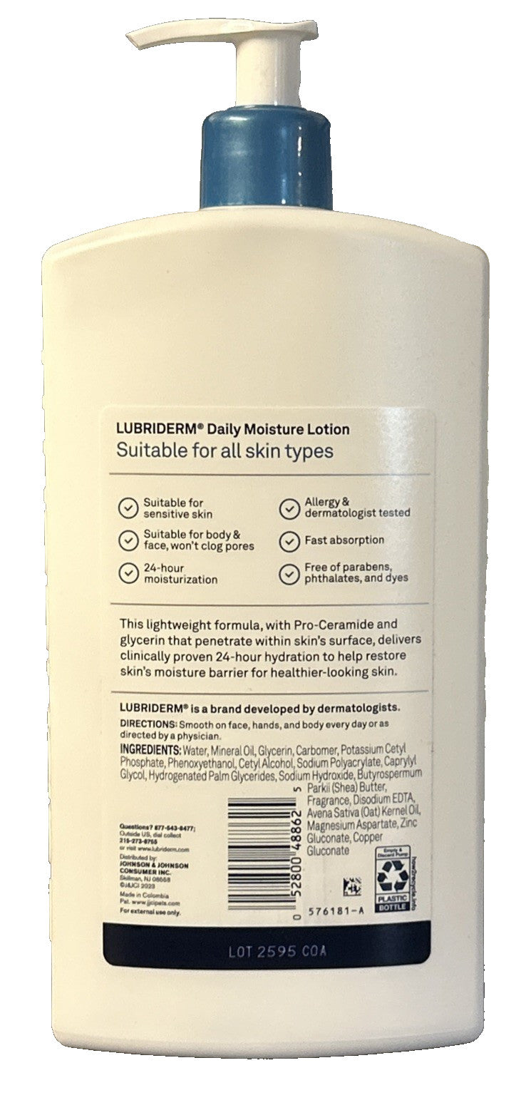 Daily Moisture Lotion with Ceramides & Shea Butter 24oz x2