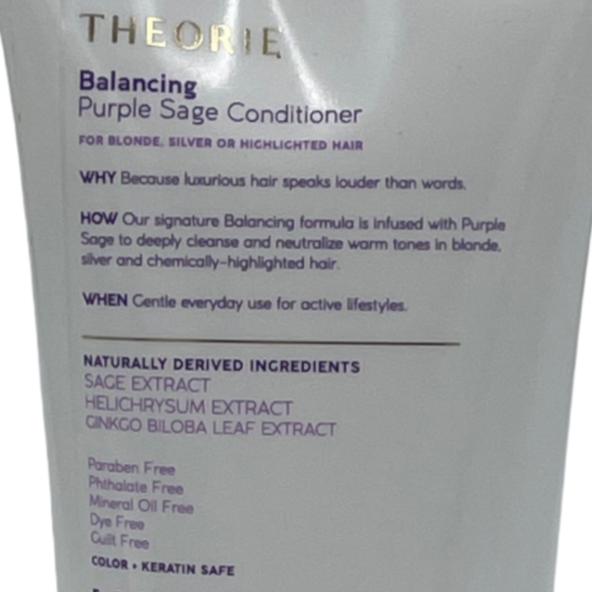 Theorie Balancing Purple Sage Shampoo & Conditioner Set Tone