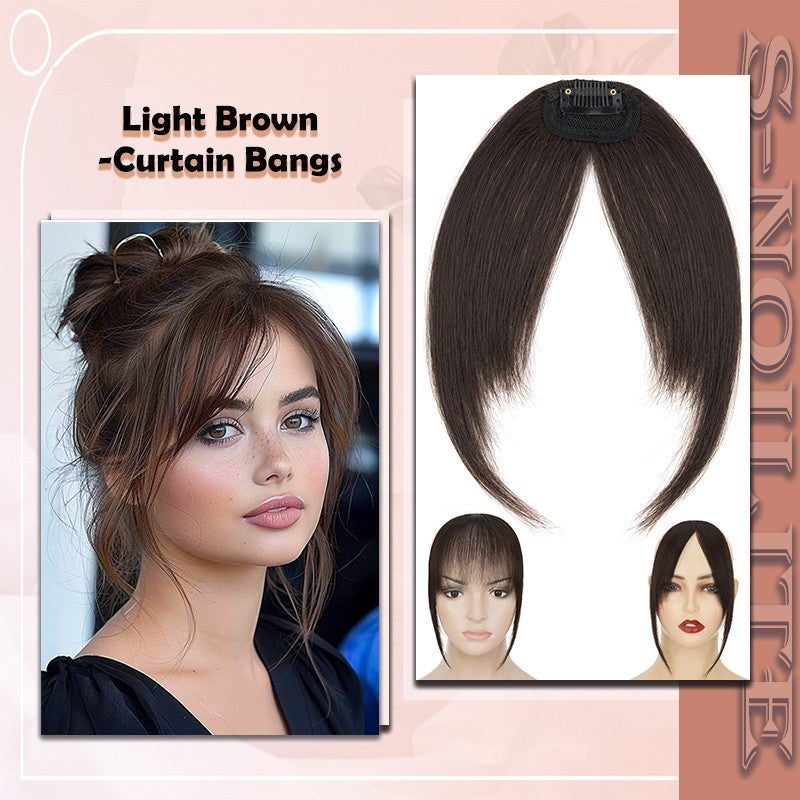 French Style Clip-In Bangs Hair Extensions - 11 Inches Natural Look