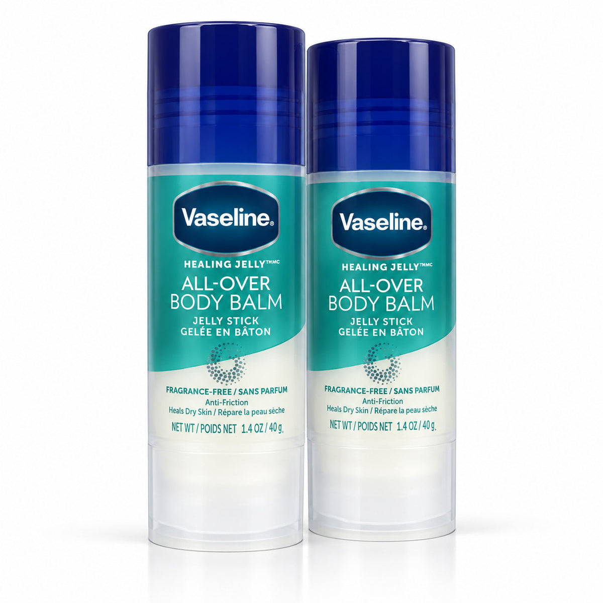 Vaseline Body All- over Balm Stick For Dry Skin Unscented 1.4 oz - 2