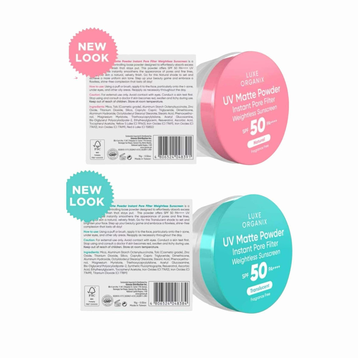 Weightless Matte Face Powder with SPF 50 | Oil-Absorbing & Pore Blurring