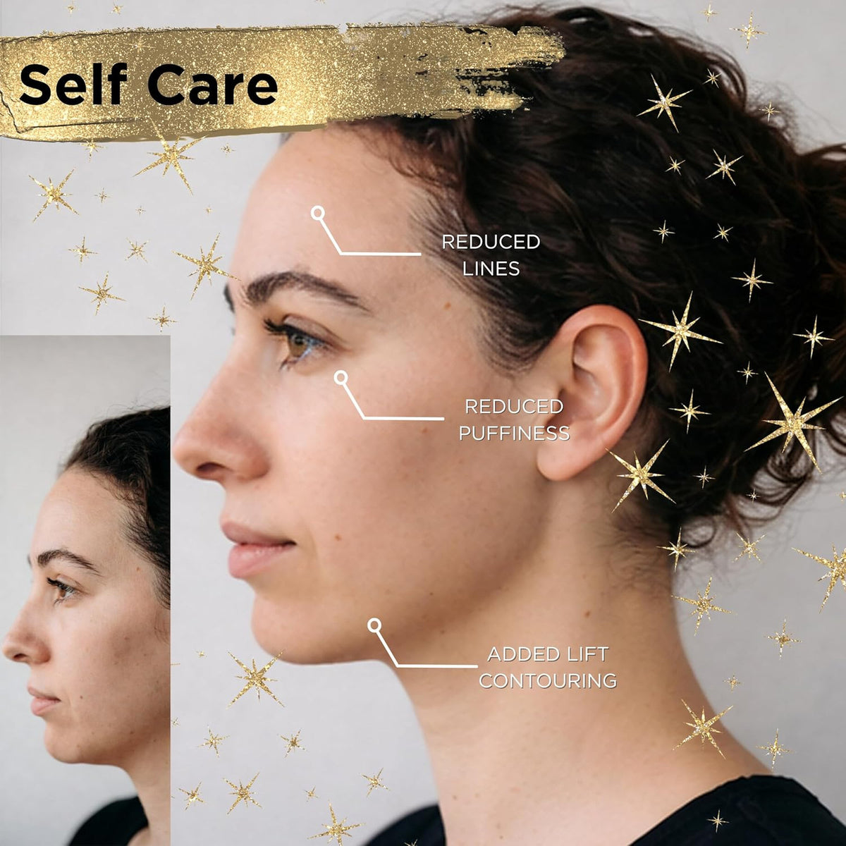 Lymphatic Contour Brush for Face and Neck - Facial Sculpting Tool for Lymphatic Drainage