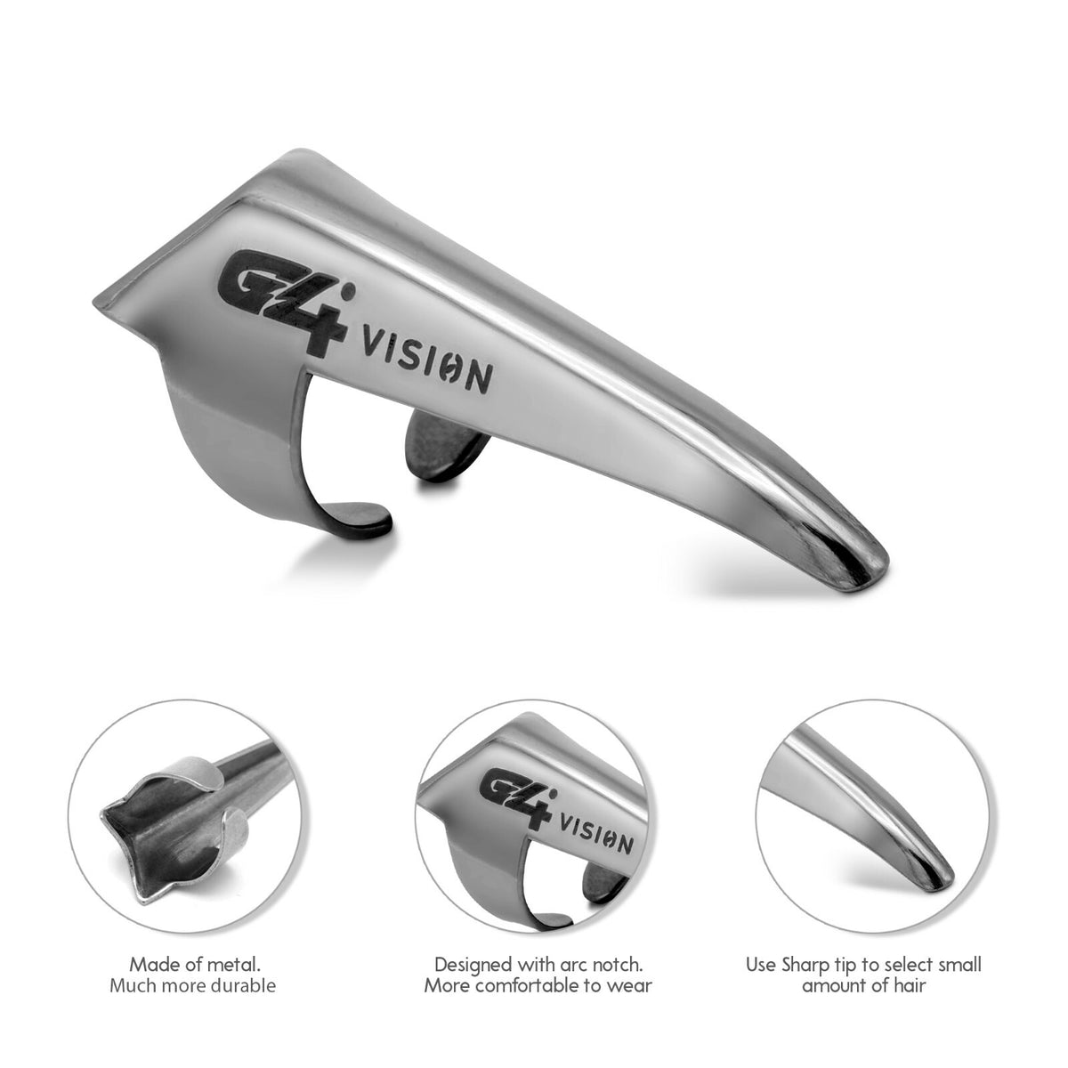 Hair Parting Selecting Tools Metal Finger Rings Styling Braiding