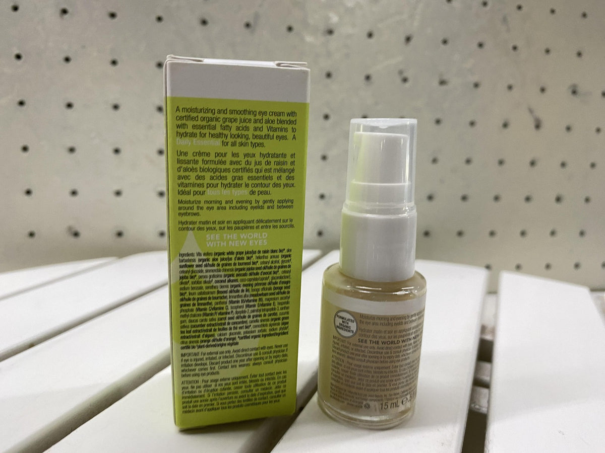Organic Eye Cream for Hydrating & Smoothing - 15mL, Moisturizer for Under & Upper Eye Area
