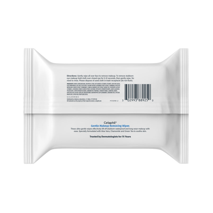 Gentle Skin Facial Cleansing Cloths for Sensitive Skin, 25 Count