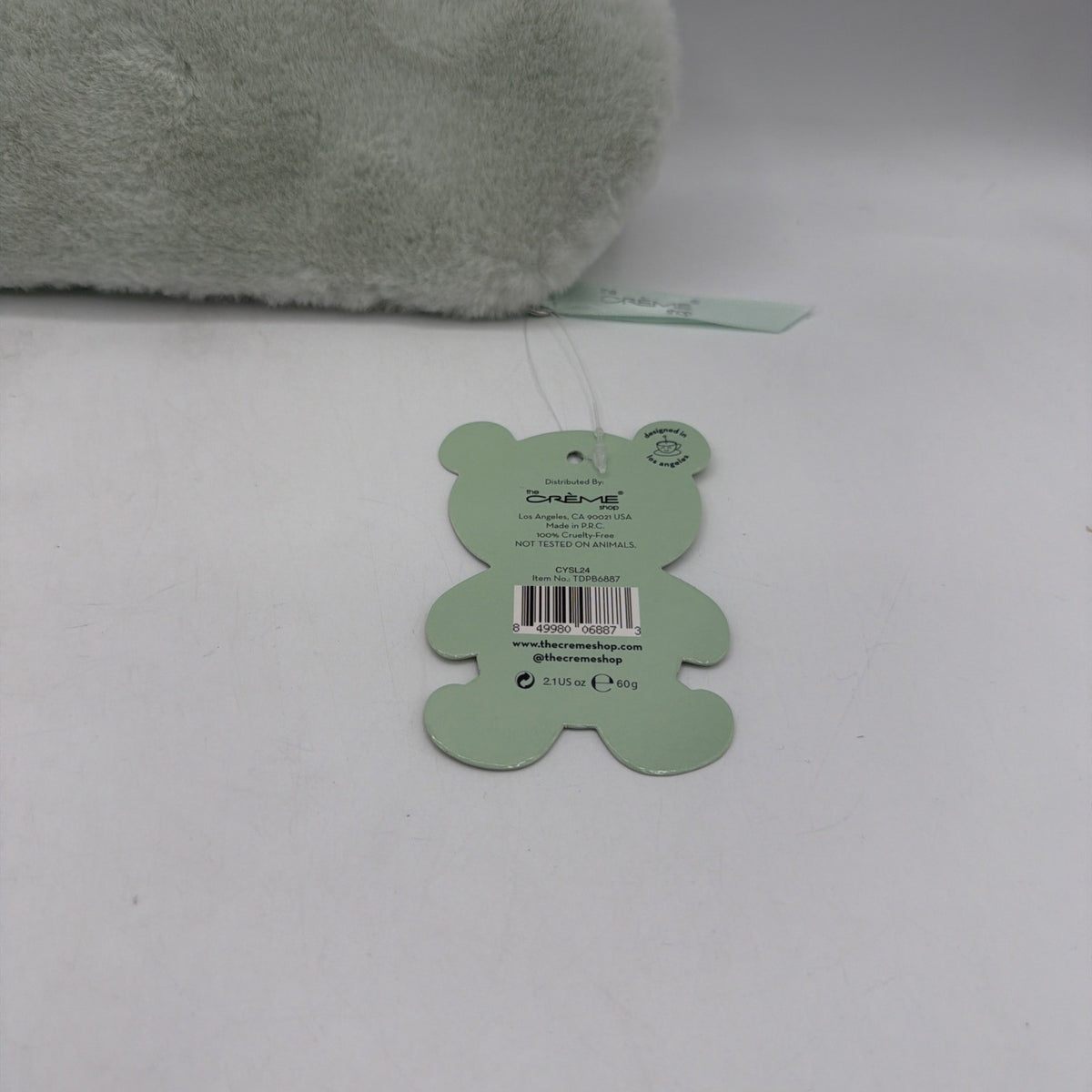 Plush Teddy Bag Makeup Pouch Cloud Design Small Cosmetic Bag