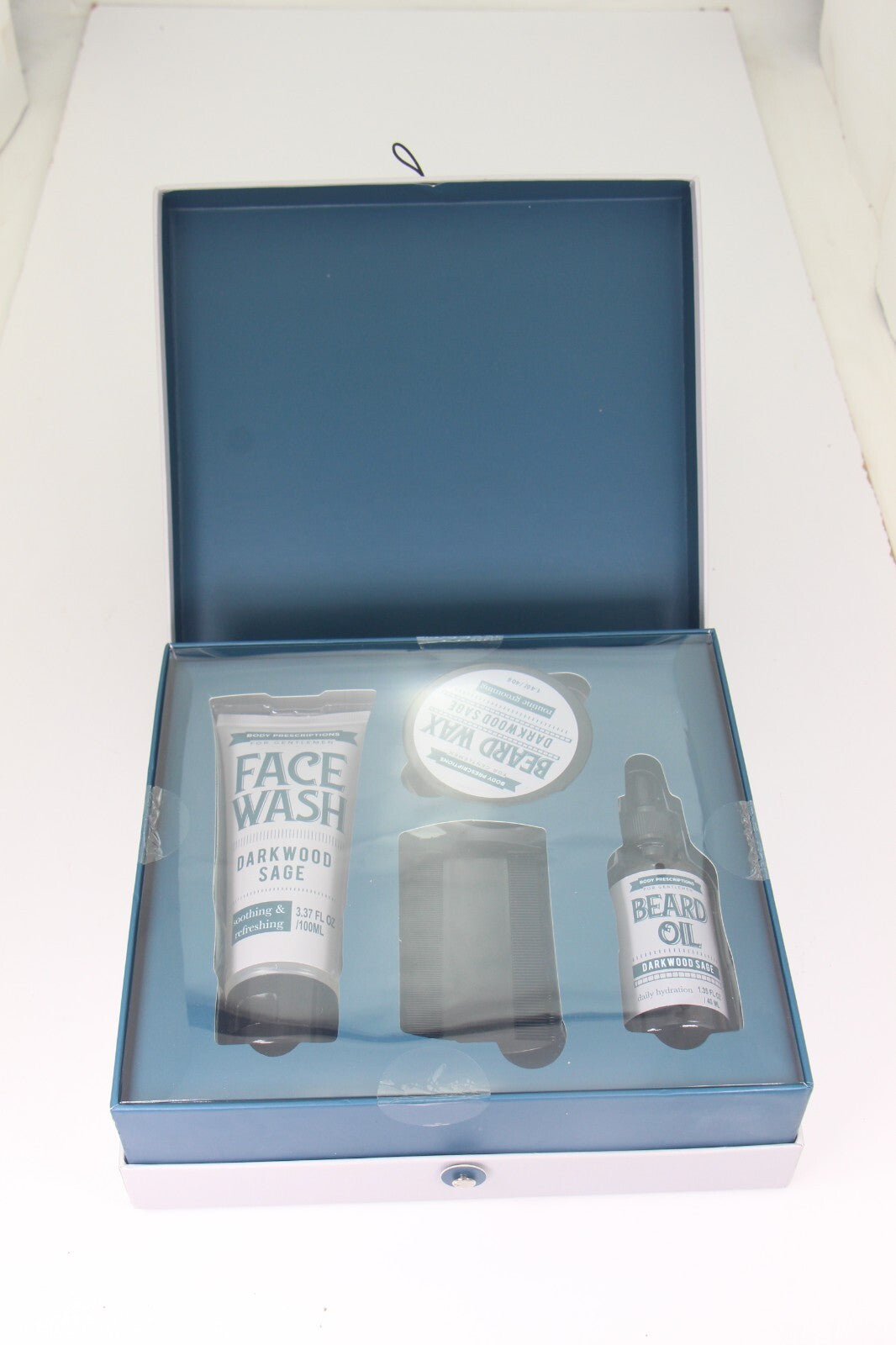 Body Prescriptions Ultimate Face & Beard Care Set - Darkwood Sage, Face Wash, Wax & Beard Oil
