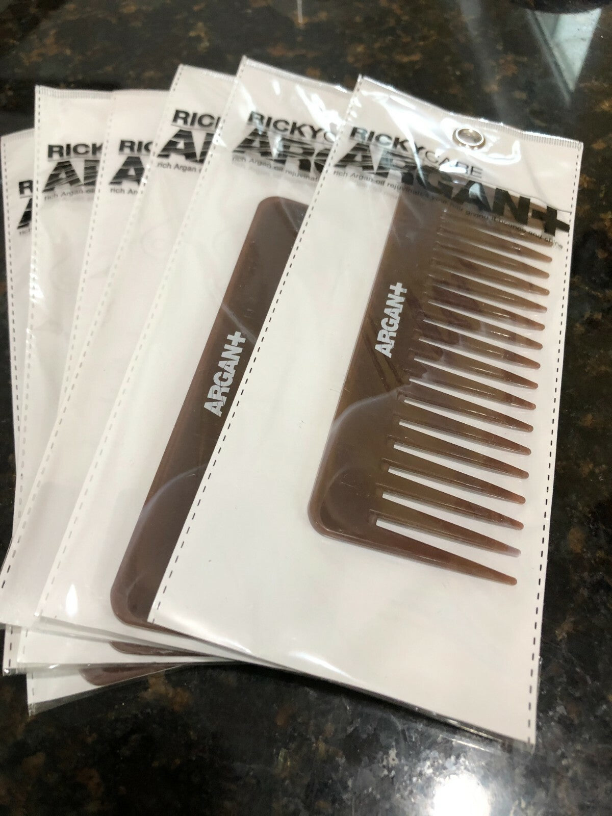 Argan Hair Comb Set of 4 - Styling & Detangling Hair Combs