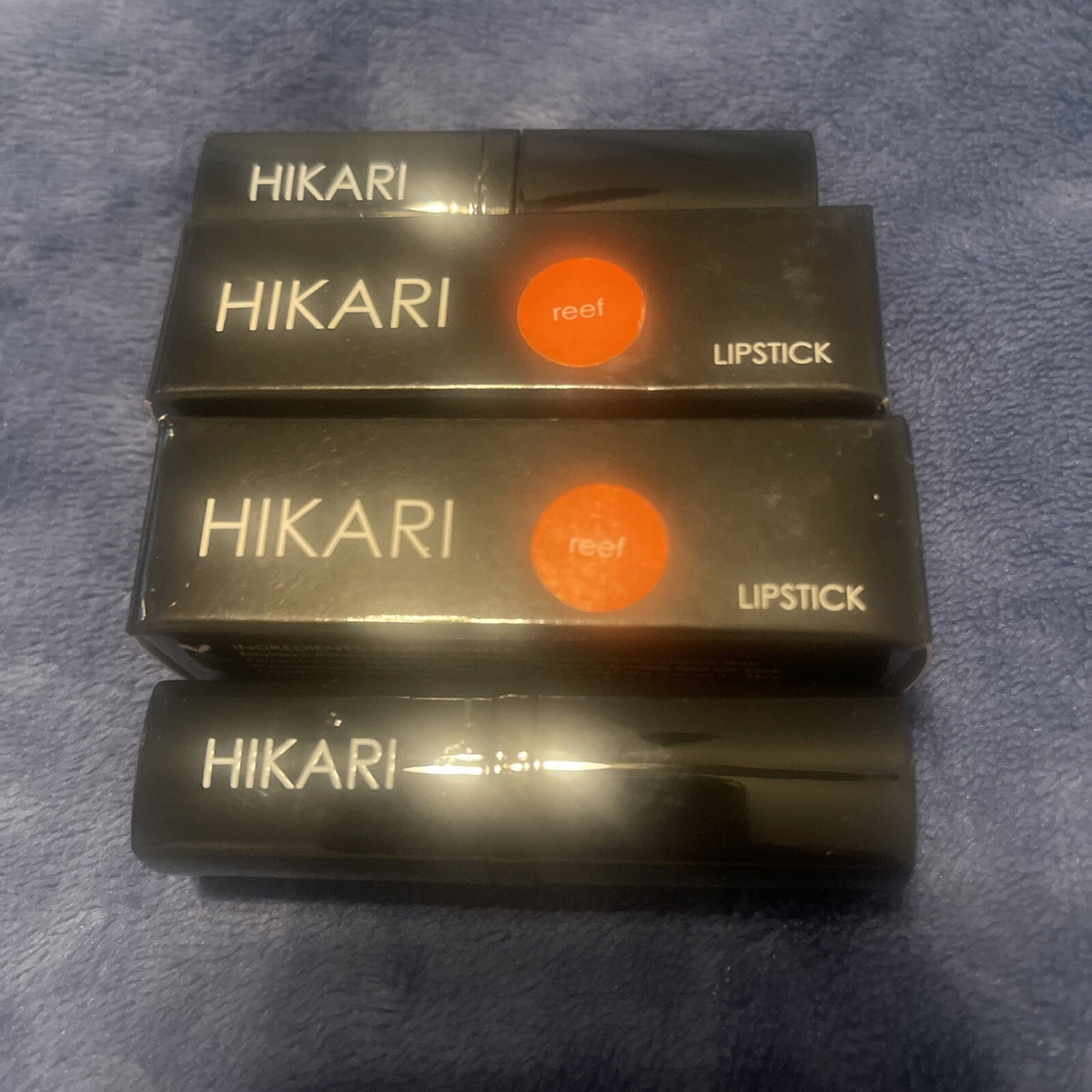 Hikari Lipstick Reef Shade NIB - 0.13 oz Each, Lot of 2