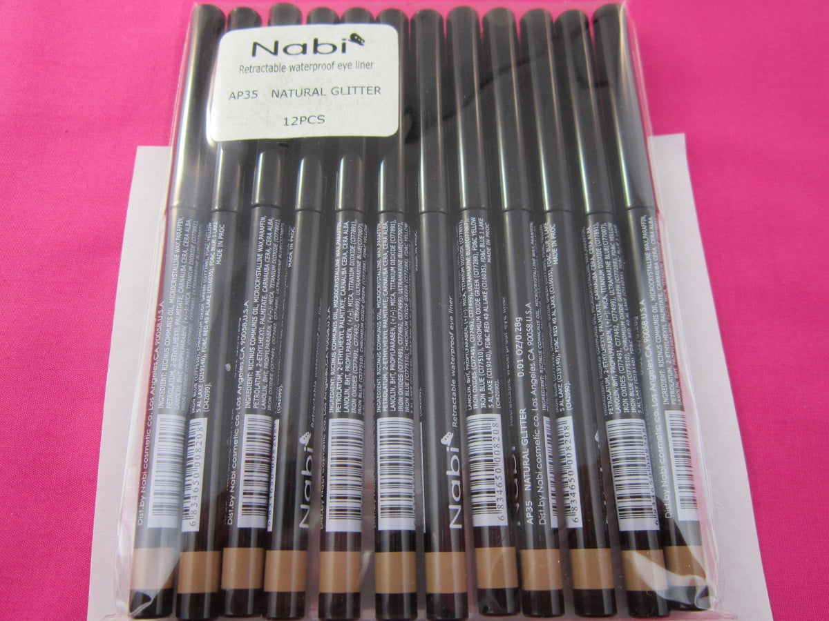 Retractable Waterproof Eyeliner Set - All Colors, 12pcs Lot, Safe & Smudge-Proof