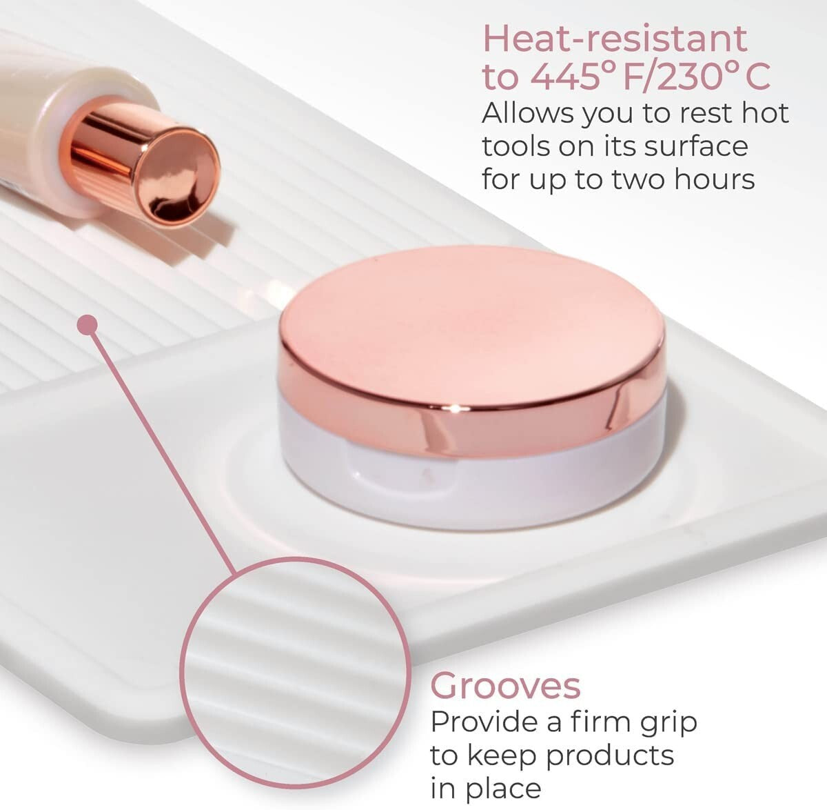 Large Heat-Resistant Silicone Cosmetic Drawer Organizer Insert