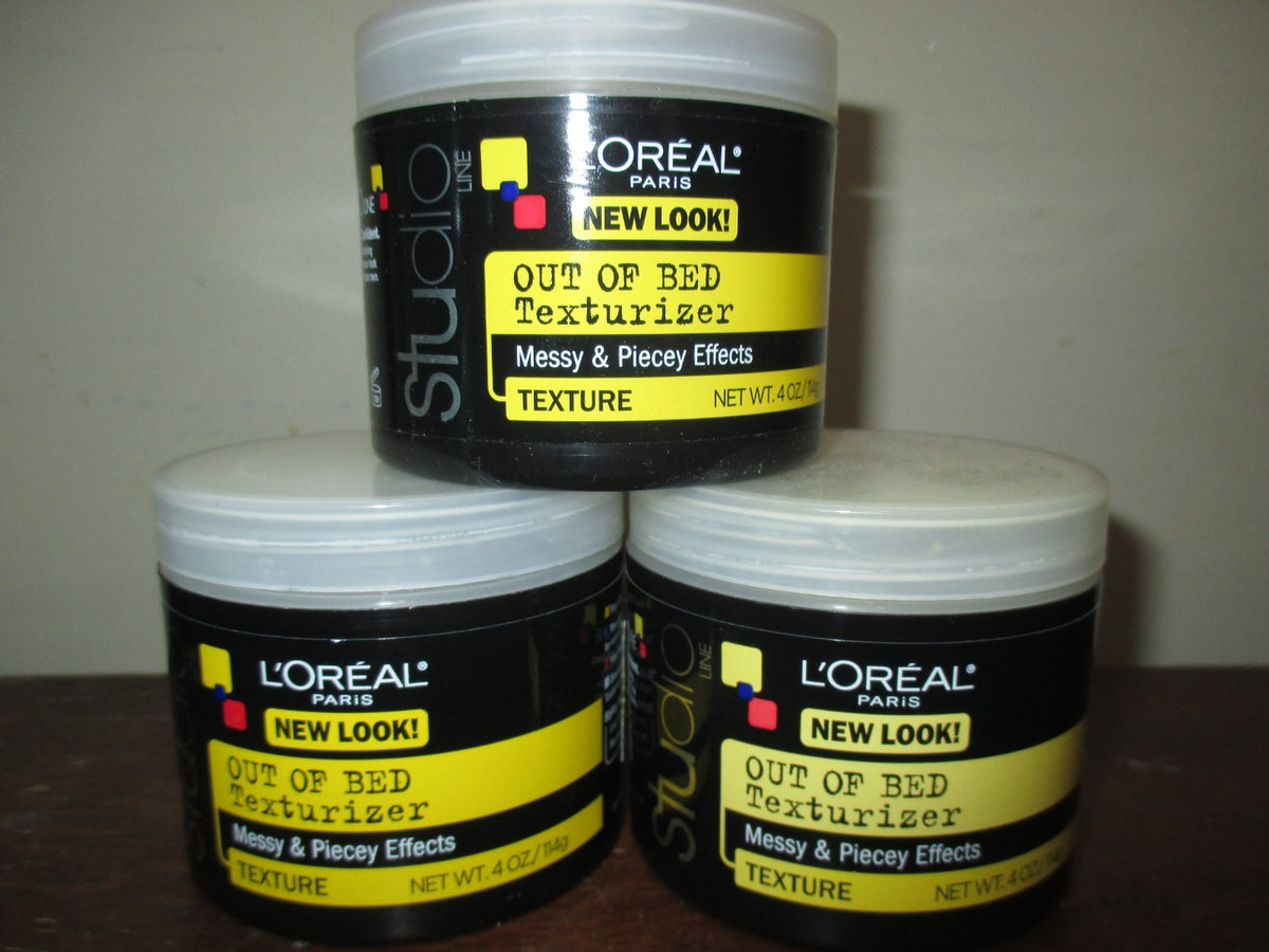 L'Oreal Studio Out of Bed Texturizer 4 oz - Set of 3