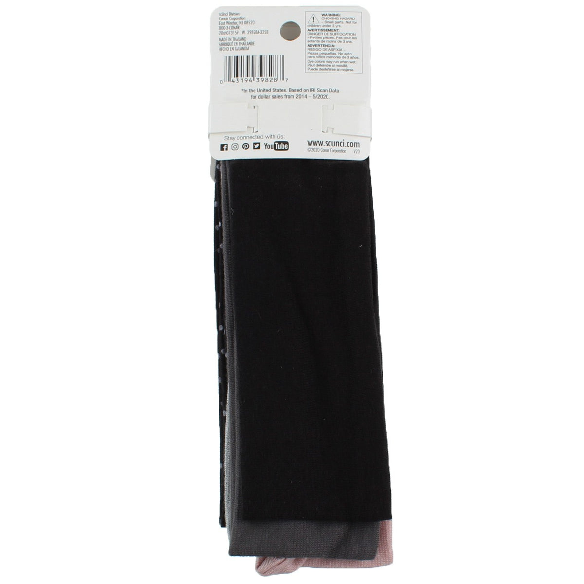 Scunci Effortless Beauty Everyday Fashion No Damage Headwraps,