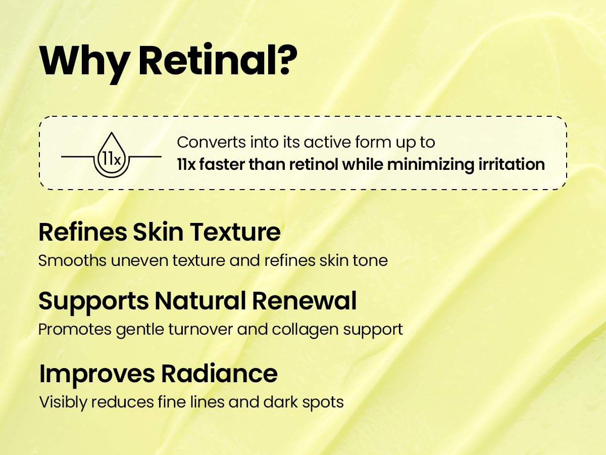 Retinal Serum with Black Ginseng for Fine Lines & Skin Texture - 30ml