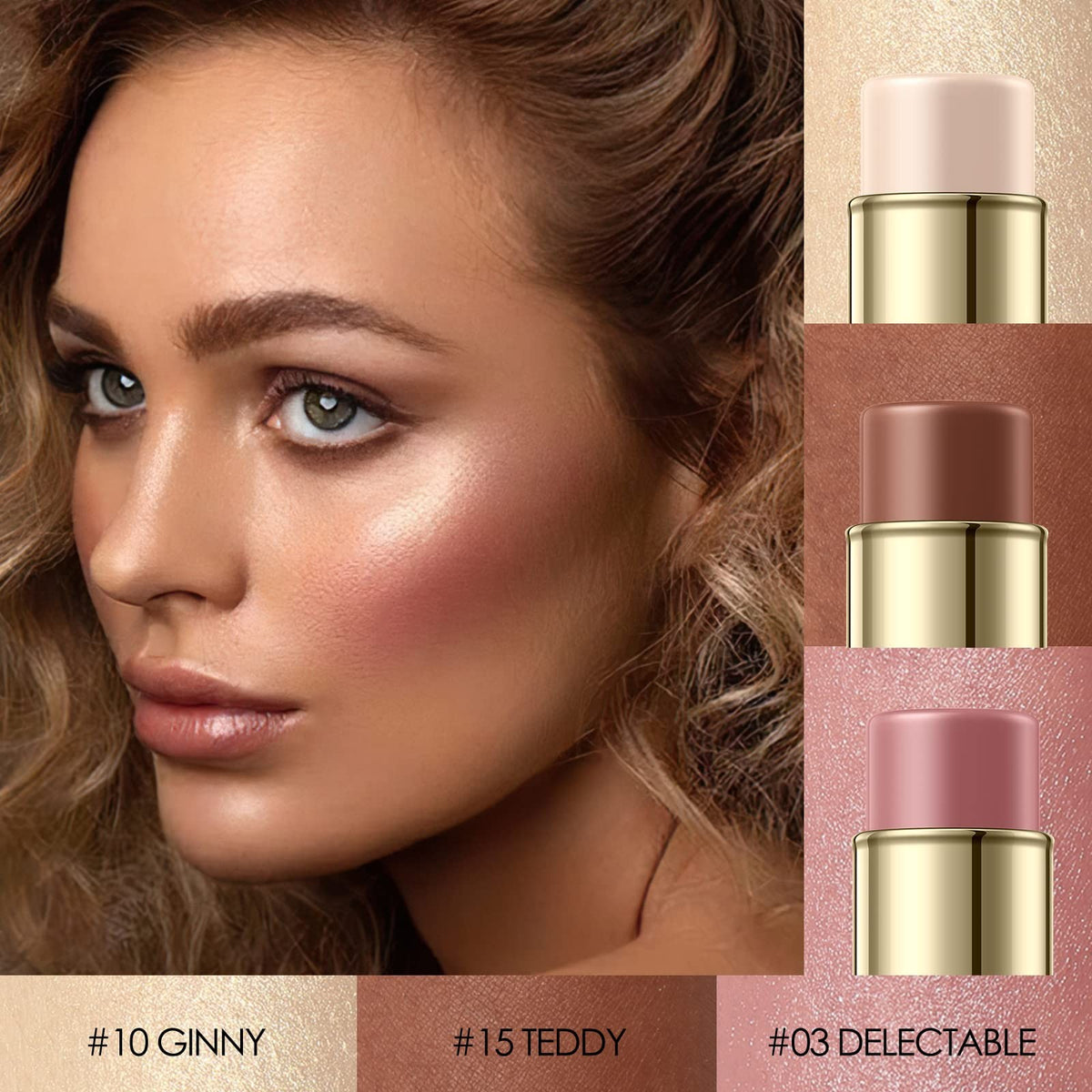 Neutral Contour Stick Set - Professional Makeup Kit for All Skin Tones