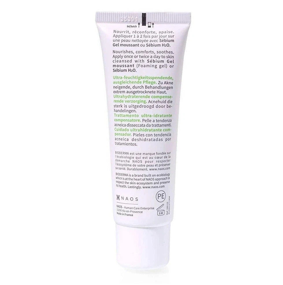 Bioderma Sebium Hydra Ultra-Moisturising Rehydrating Care 40ml for Acne-Prone Skin