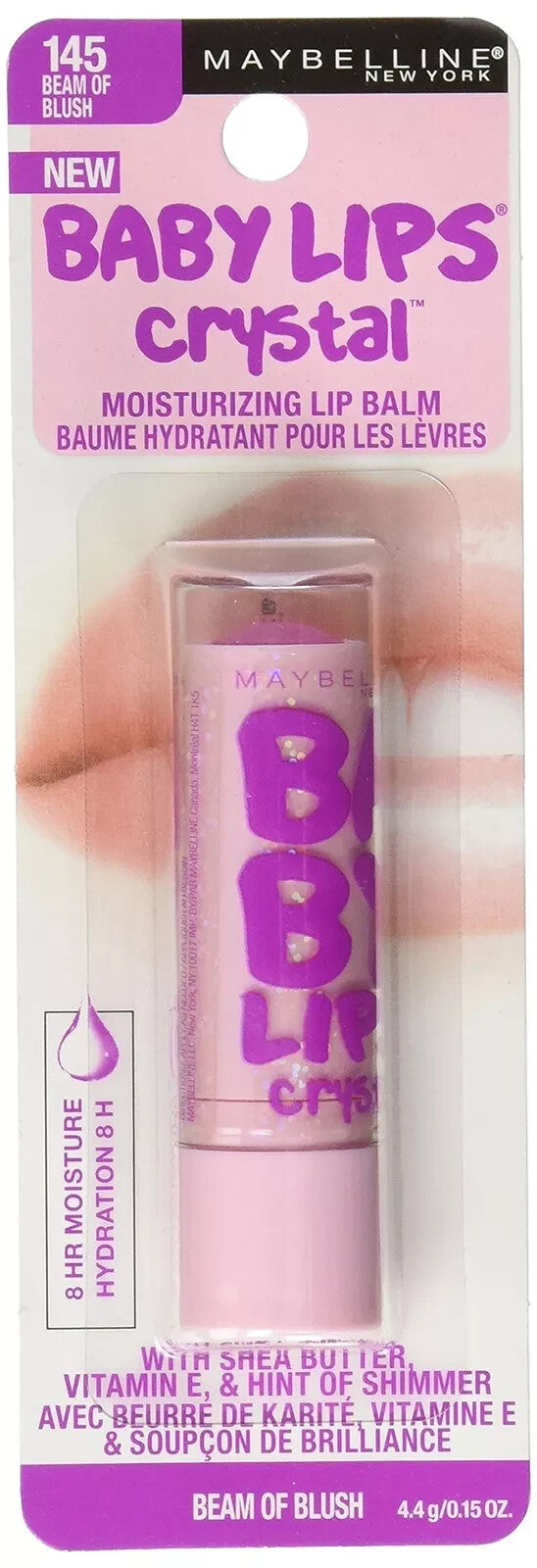 Maybelline Baby Lips Crystal Lip Balm #145 Beam of Blush - Hydrating Lip Care