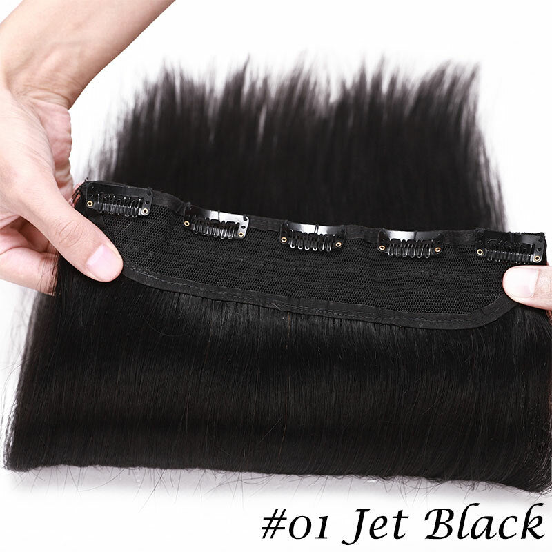 Remy Clip-In Human Hair Extensions Full Head Thick One Piece - Multiple Lengths & Colors