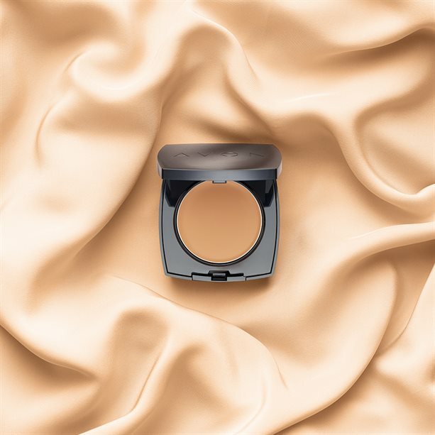 Cream-to-Powder Foundation Compact Medium Beige 9g - Flawless Finish