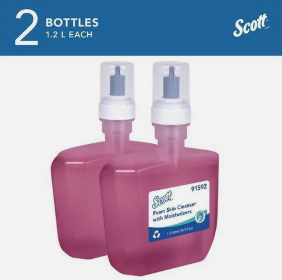 Foam Skin Cleanser Refill Citrus Floral 1.2L - Pack of 2 Bottles