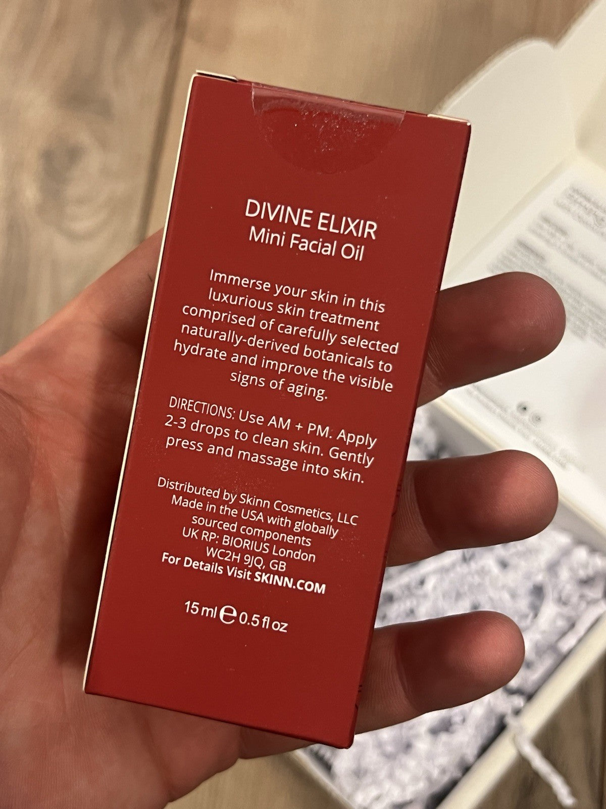 Firming Algae Facial Oil - Skinn Divine Elixir 0.5 Fl oz with Box