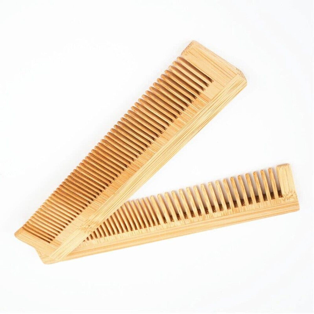 10PCS Wooden Hair Comb Set - Fine Tooth Detangling & Styling Combs