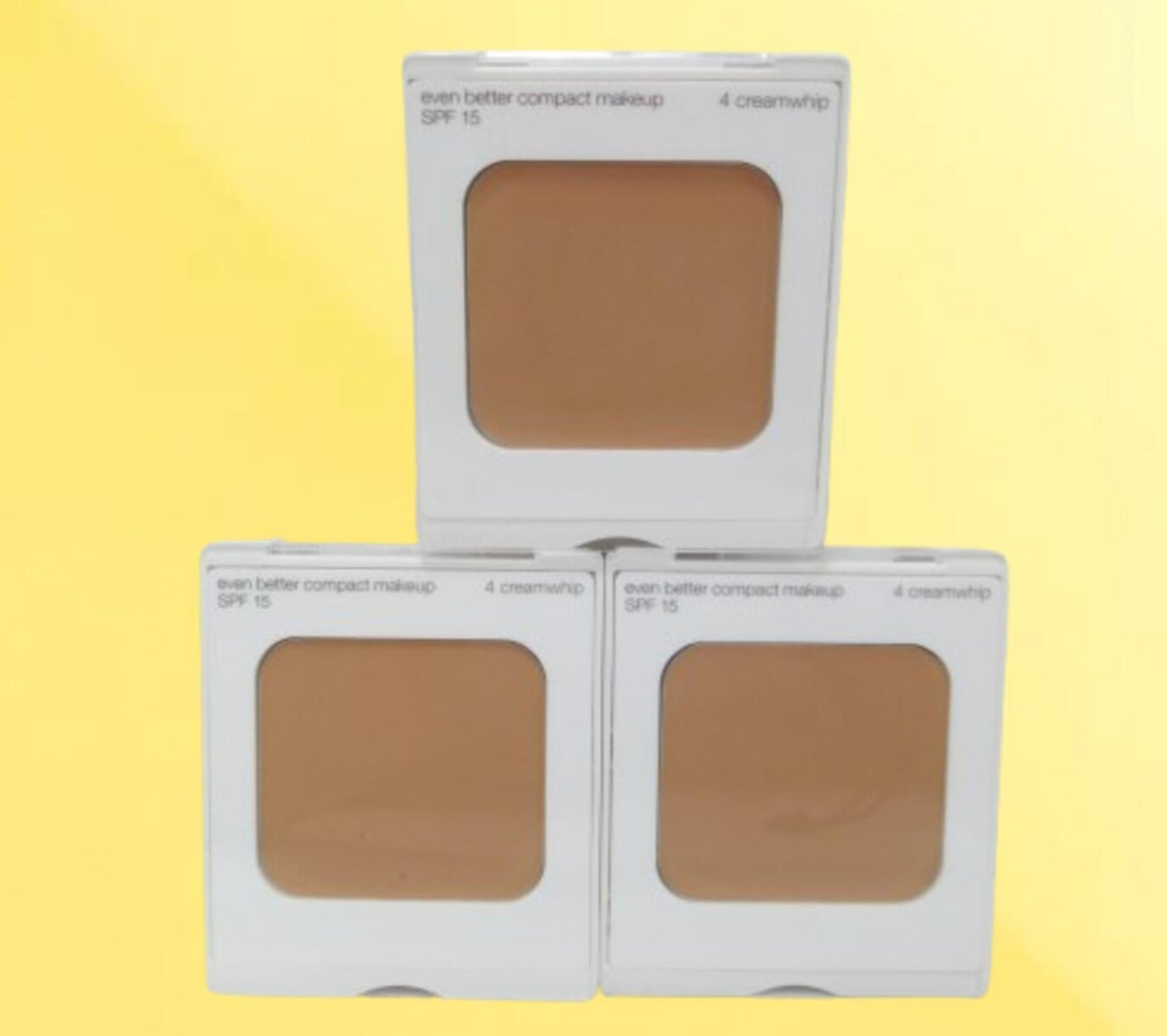 Clinique Even Better Compact Makeup SPF 15 #4 Cream Whip 3-Pack