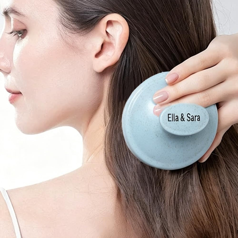 Scalp Massager Exfoliator Brush Set for Hair Care and Stimulating Blood Flow