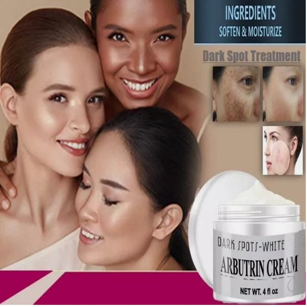 Anti-Aging Face Cream for Wrinkles & Dark Spots – 4 oz Daily Moisturizer