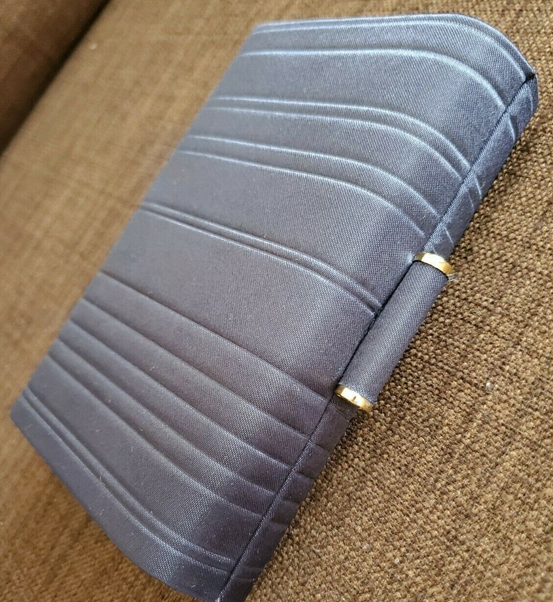 Small Rectangle Cosmetic Bag - Blue Travel Makeup Organizer