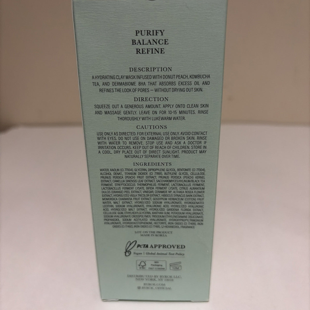 Peach Kombucha Tea Purifying Mask 2.82oz