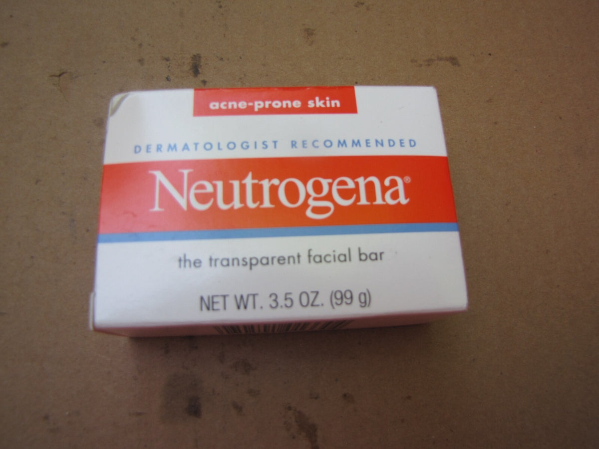 Neutrogena Facial Cleansing Bar for Acne-Prone Skin 3.5 Oz - New