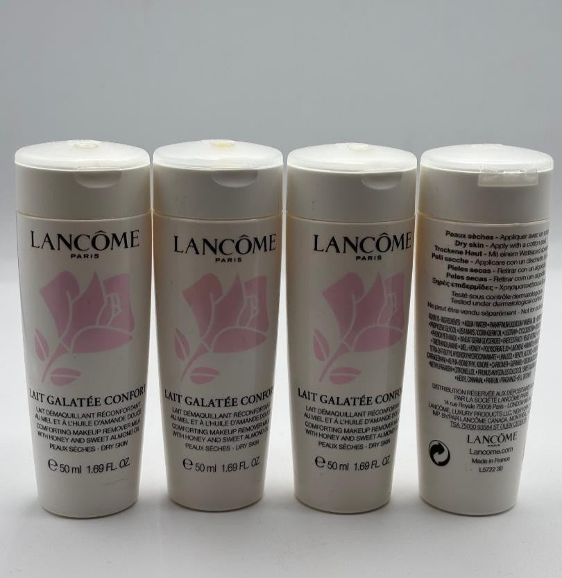 Lancome Makeup Remover Milk - Gentle Cleansing Lotion with Honey & Almond Extracts, 1.7 oz Each (4 Pack)